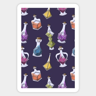 Polyhedral Dice Potion Bottles Sticker